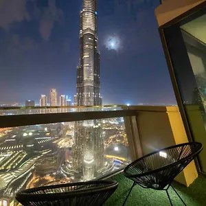 First Class 3br With Full Burj Khalifa And Fountain View شقة دبي